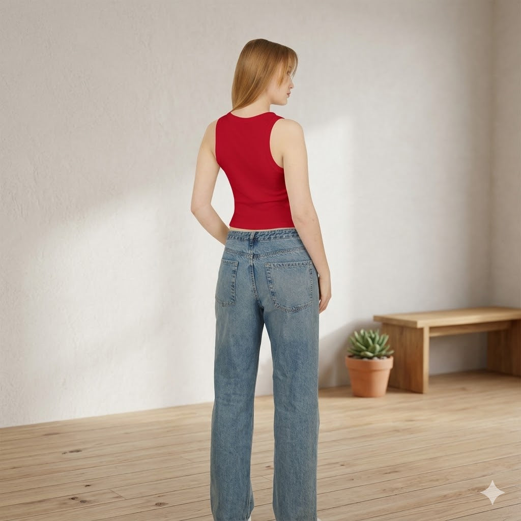 Women's "Paws & Peace" Dog Graphic Tank | Premium Racerback Activewear