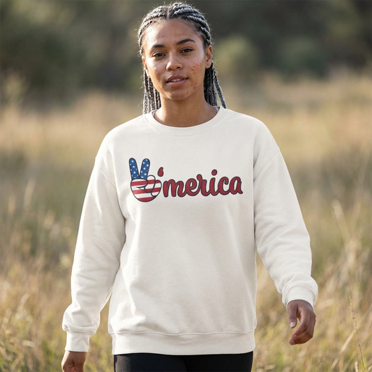 American Women's Signature Sweatshirt | Premium Minimalist Crewneck