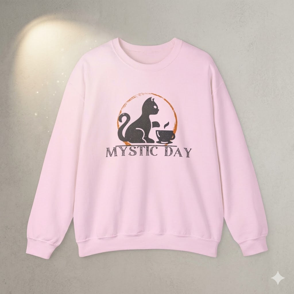 Women's Mystic Day Cat Sweatshirt | Premium "Soulmate" Cat Mom Crewneck