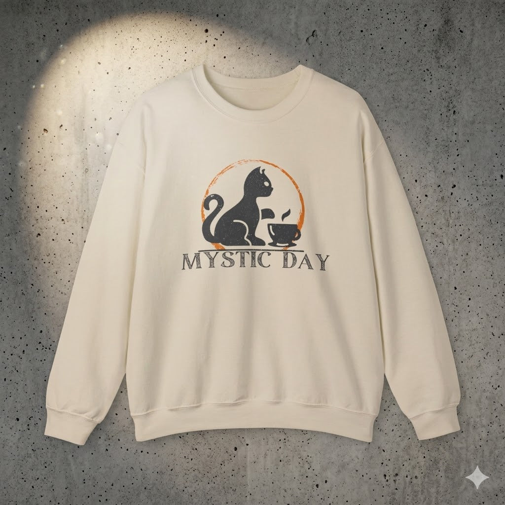 Women's Mystic Day Cat Sweatshirt | Premium "Soulmate" Cat Mom Crewneck