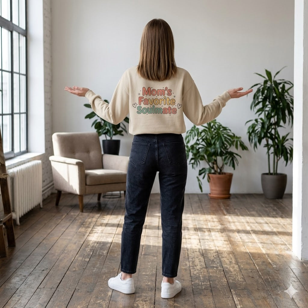 Women's Mystic Day Cat Sweatshirt | Premium "Soulmate" Cat Mom Crewneck