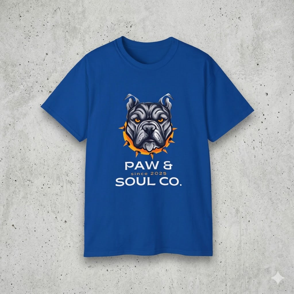 Men's "Paw & Soul Co." Pitbull Graphic Tee | Premium Dog Dad Streetwear