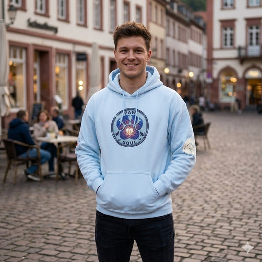 Men's Signature "Heart Paw" Hoodie | Premium Paw & Soul Co. Pullover