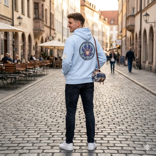 Men's Signature "Heart Paw" Hoodie | Premium Paw & Soul Co. Pullover